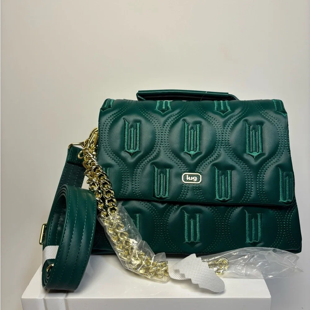 Lug Wicked Emerald Green Quilted Shoulder Bag - Picture 4 of 10